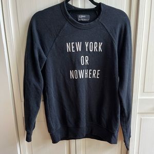 New York or nowhere crewneck sweatshirt